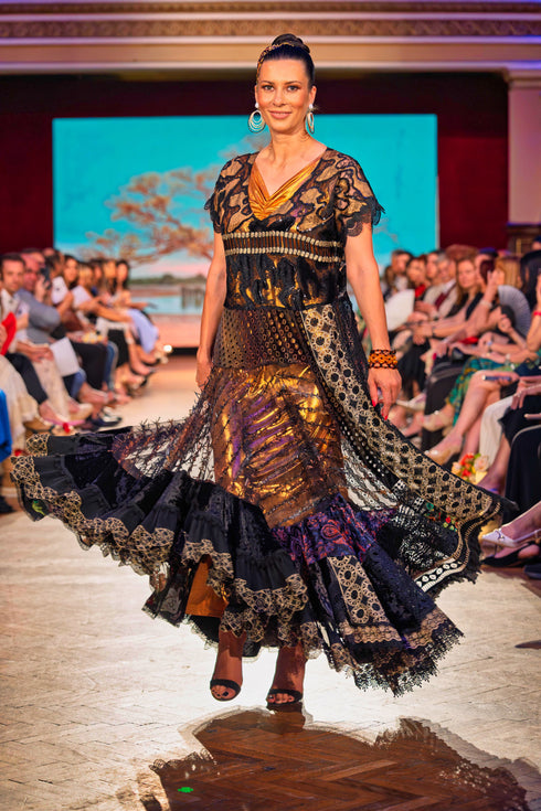 Rochie din dantela si catifea – CTN-63