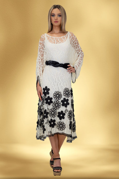 Rochie dantela cu aplicatii CTN-57