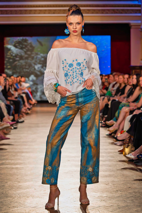 Bluza bumbac brodată – CTN-27