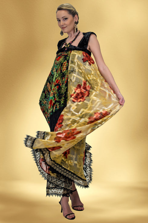 Rochie din compoziție de dantele – CTN-25