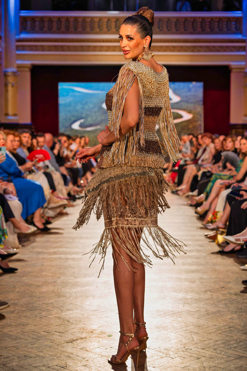 Fustă din dantelă cu franjuri – CTN-41