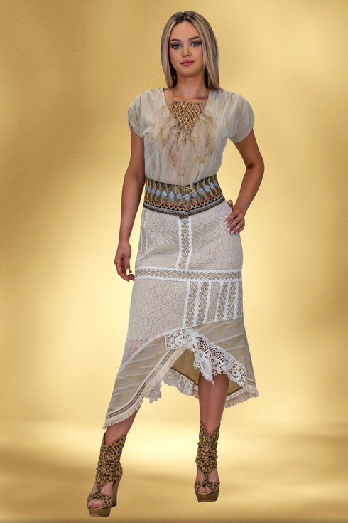 Rochie jerse si dantela – CTN-36