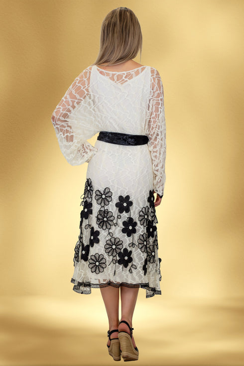 Rochie dantela cu aplicatii CTN-57