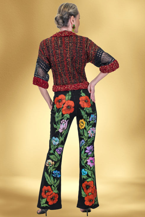 Jachetă tulle cu aplicații unicat – CTN-38B