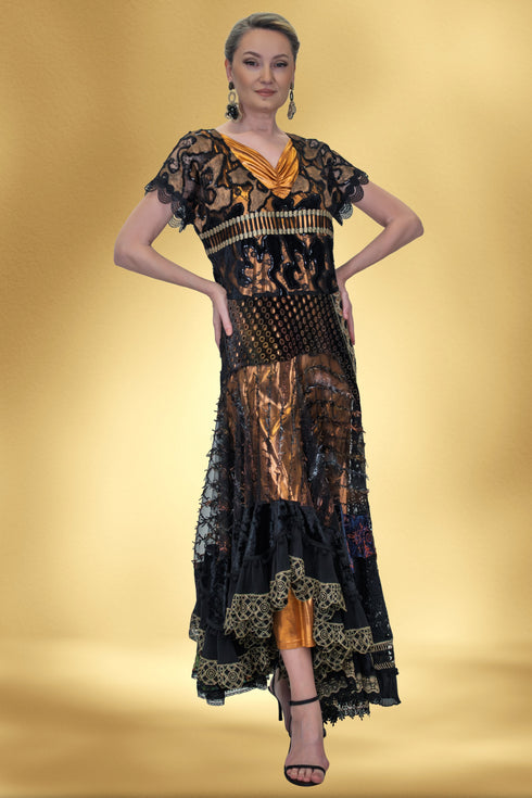 Rochie din dantela si catifea – CTN-63