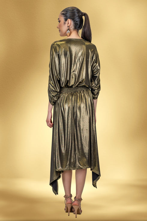 Rochie jerse cu garnitura lucrata manual CTN-79