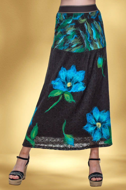 Fustă tricot împâslit manual – CTN-68