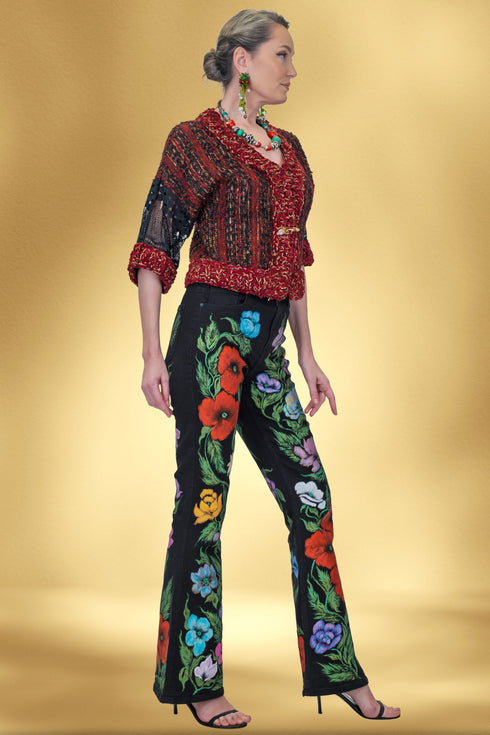 Jachetă tulle cu aplicații unicat – CTN-38B