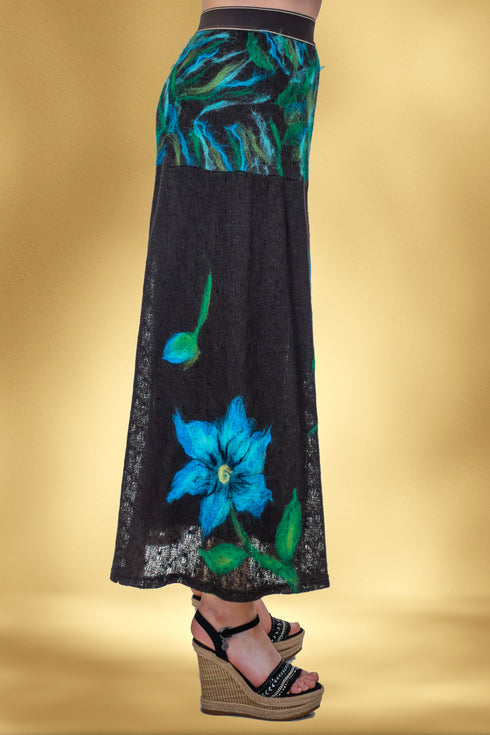 Fustă tricot împâslit manual – CTN-68