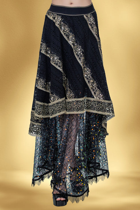 Compleu dantela si strasuri CTN-8