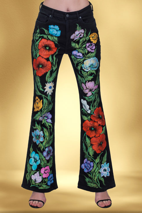 Pantalon denim pictați manual – CTN-20