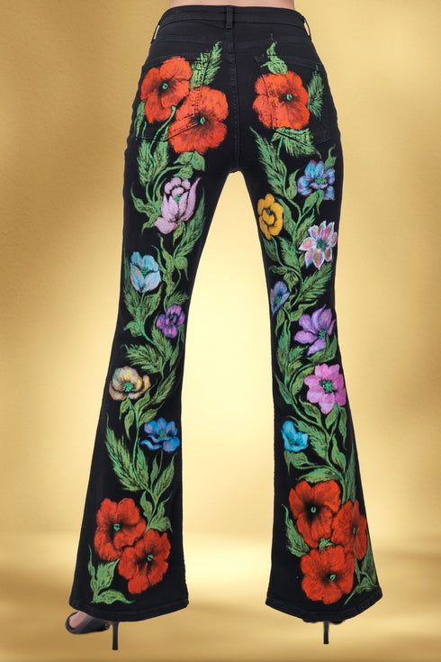 Pantalon denim pictați manual – CTN-20