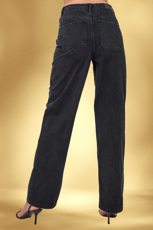 Pantalon denim brodat – CTN-15