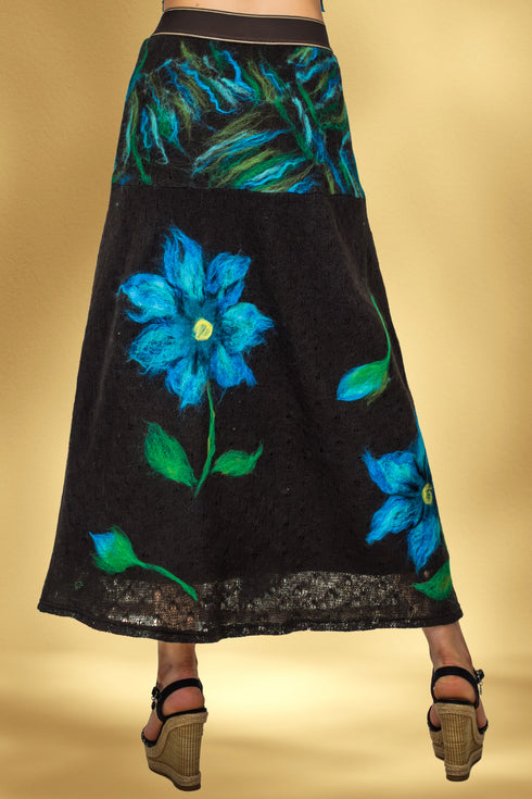 Fustă tricot împâslit manual – CTN-68