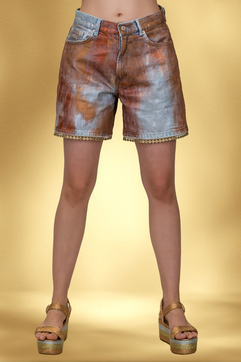 Pantaloni denim pictati manual – CTN-34