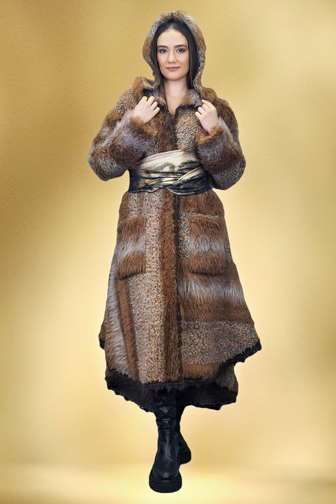 Pardesiu stofă și blăniță ecologică S-1