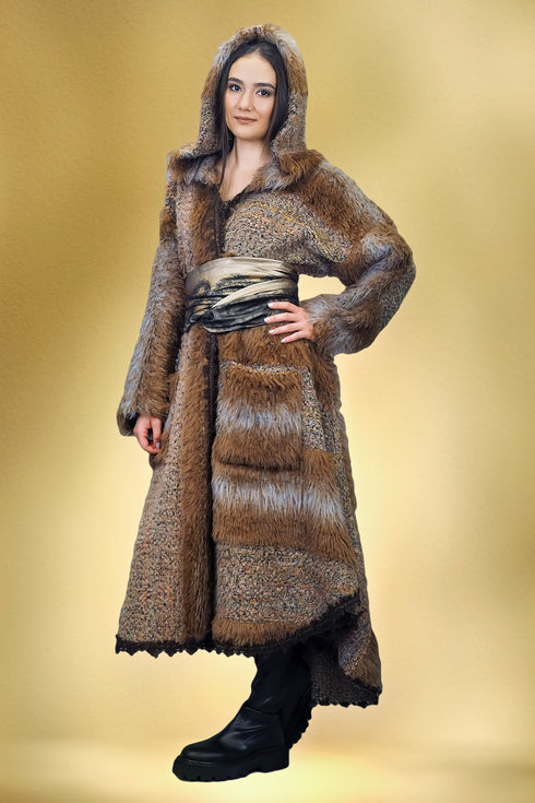 Pardesiu stofă și blăniță ecologică S-1