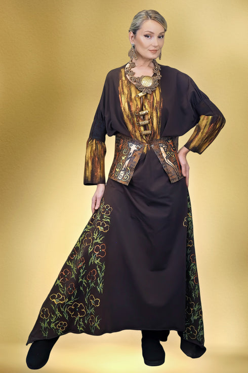 Rochie elegantă pictată manual S23