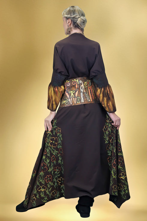 Rochie elegantă pictată manual S23