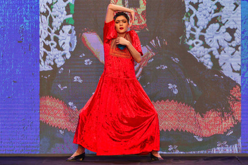 Rochie catifea FR-56