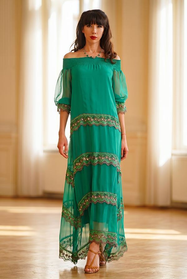Rochie voal natural T-91