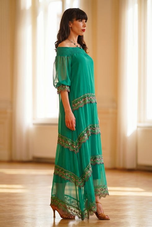 Rochie voal natural T-91