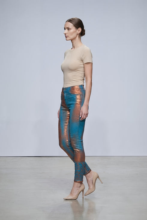 Pantalon Denim Elastic Pictat Manual | LP184