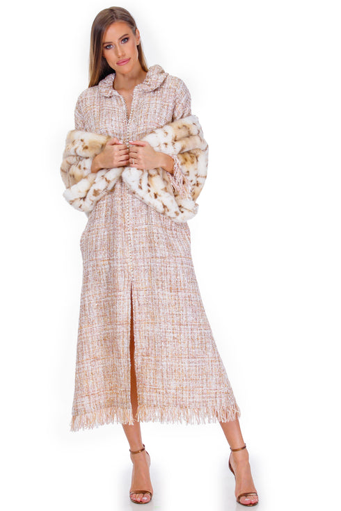 Rochie lana cu nasturi din perle Liza Panait Liza Panait Online Boutique