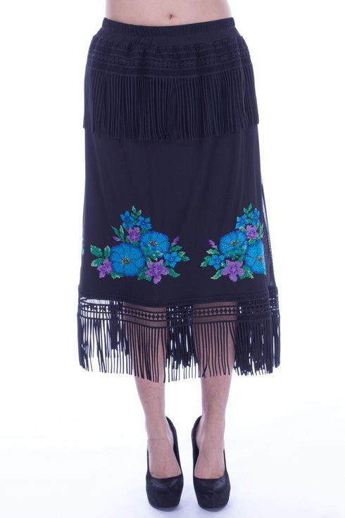 Fusta voal cu broderie Liza Panait Liza Panait Online Boutique