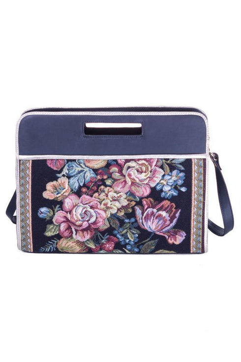 Geanta de piele, cu broderie Liza Panait Liza Panait Online Boutique