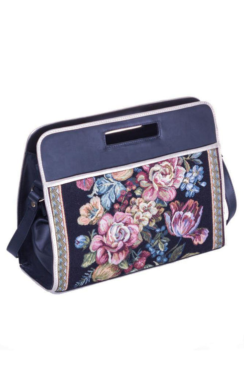 Geanta de piele, cu broderie Liza Panait Liza Panait Online Boutique