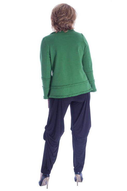 Bluza tricot verde cu broderie Liza Panait Liza Panait Online Boutique