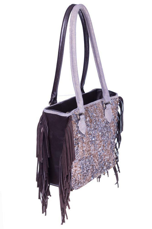 Geanta de piele cu franjuri Liza Panait Liza Panait Online Boutique