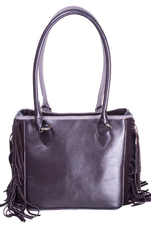 Geanta de piele cu franjuri Liza Panait Liza Panait Online Boutique