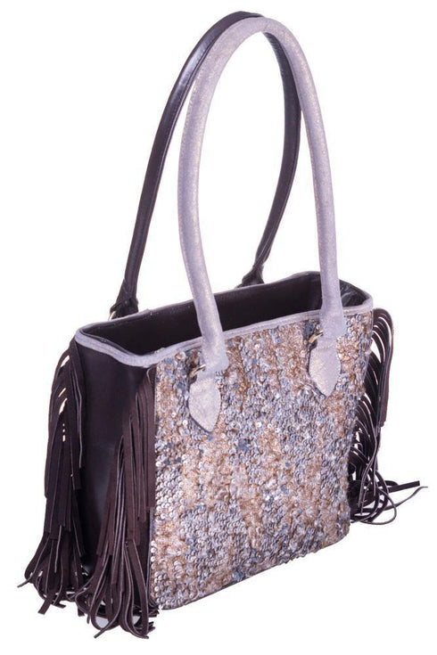 Geanta de piele cu franjuri Liza Panait Liza Panait Online Boutique