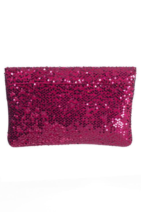 Plic material paietat cu detalii din piele grena Liza Panait Liza Panait Online Boutique