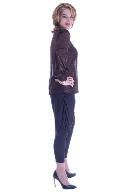 Pantaloni jerse negri Liza Panait Liza Panait Online Boutique