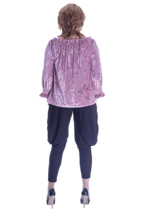Bluza catifea cu broderie Liza Panait Liza Panait Online Boutique
