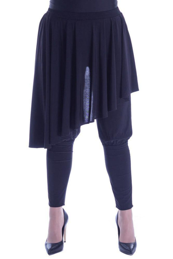 Pantaloni jerse cu fusta suprapusa  Liza Panait Liza Panait Online Boutique
