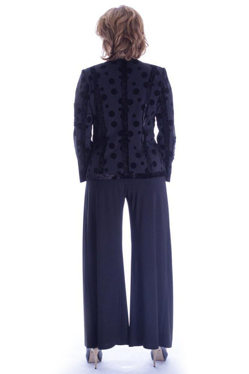 Pantaloni jerse negri Liza Panait Liza Panait Online Boutique