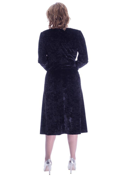 Rochie catifea cu broderie  Liza Panait Liza Panait Online Boutique