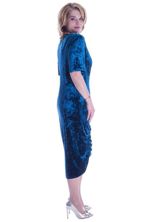 Rochie catifea cu broderie Liza Panait Liza Panait Online Boutique