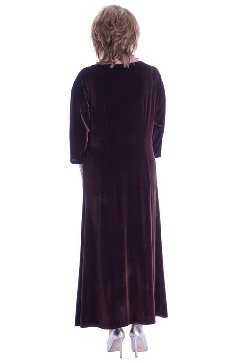 Rochie catifea cu broderie Liza Panait Liza Panait Online Boutique