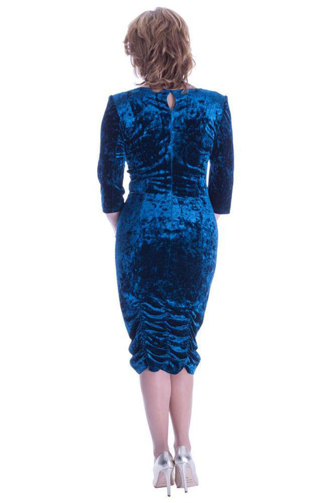 Rochie catifea cu broderie Liza Panait Liza Panait Online Boutique