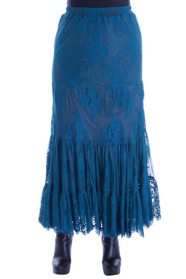 Fusta dantela albastra Liza Panait Liza Panait Online Boutique