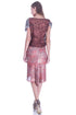 Fusta tricot pictat manual Liza Panait Liza Panait Online Boutique