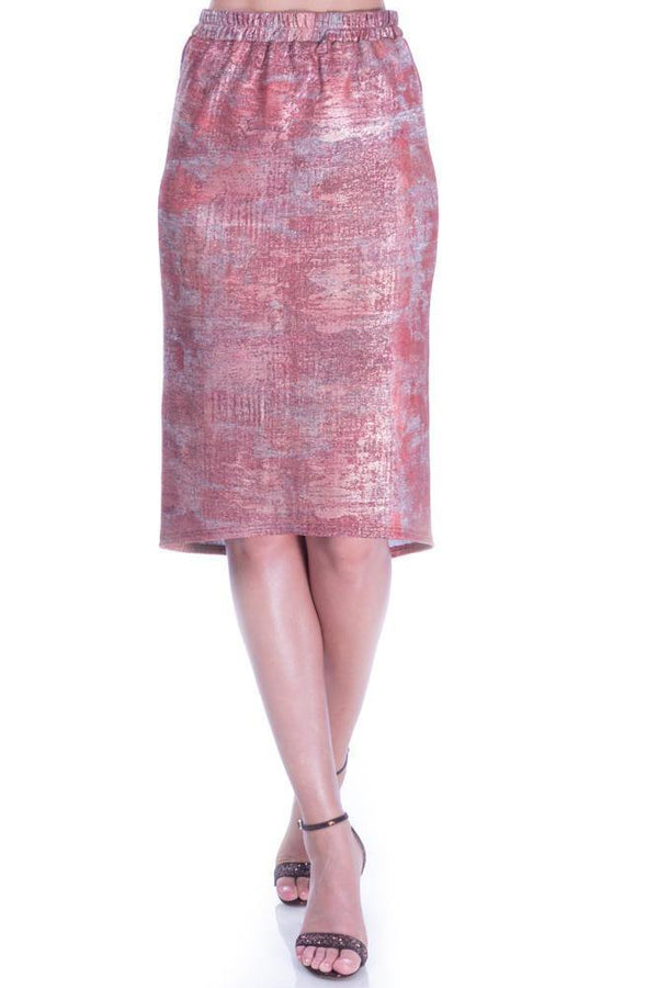 Fusta tricot pictat manual Liza Panait Liza Panait Online Boutique