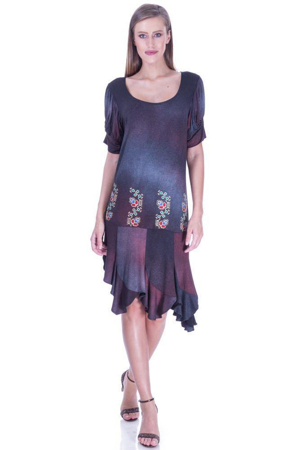 Rochie tricot pictata manual Liza Panait Liza Panait Online Boutique