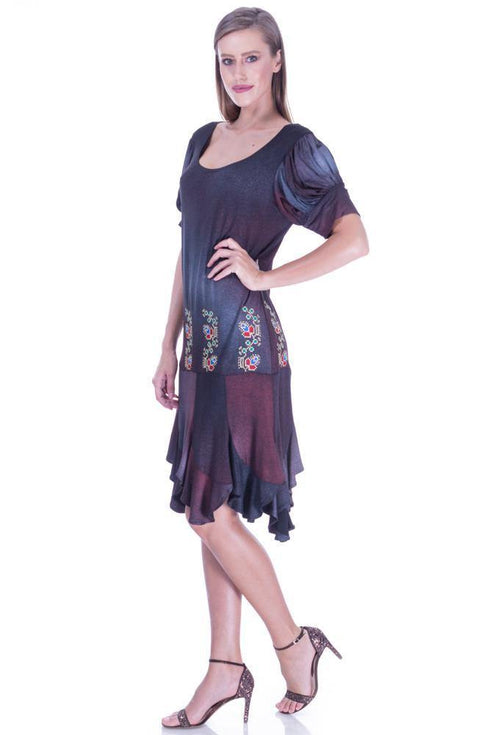 Rochie tricot pictata manual Liza Panait Liza Panait Online Boutique