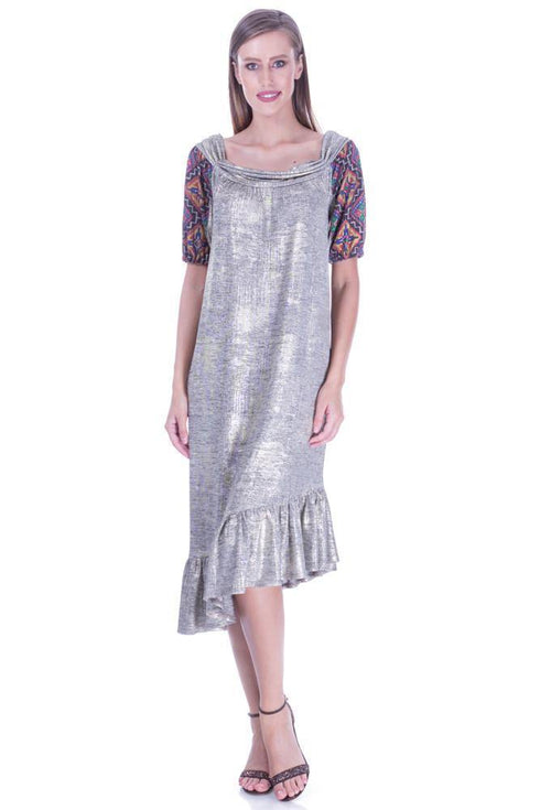 Rochie tricot auriu Liza Panait Liza Panait Online Boutique